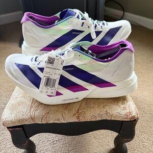 Adidas Adizero Adios Pro 4 Running Shoes Men's 12.5 Lime Burst JR1656